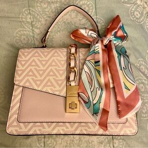 NWOT Aldo Pink & White Bow Bag